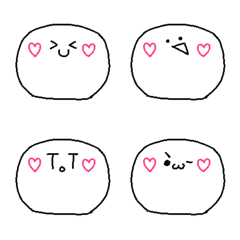 [LINE絵文字] かわいい人気顔文字の画像