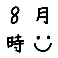 [LINE絵文字] シンプル 数字 絵文字の画像