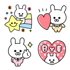 [LINE絵文字] ぽてっとしたうさぎ♡ぽてまるの画像