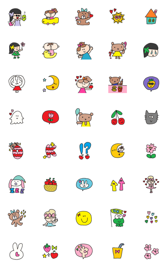 [LINE絵文字]Lilo emoji32の画像一覧