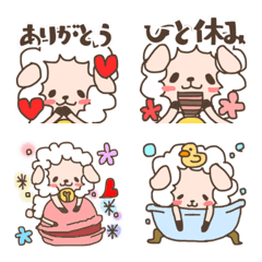 [LINE絵文字] ひつじのめーたん♡かわいい♡絵文字の画像