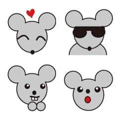 [LINE絵文字] Little Gray Mouseの画像
