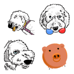 [LINE絵文字] Old English Sheepdog emjoi-2の画像