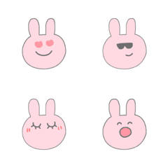 [LINE絵文字] 使える☆うさぎ絵文字の画像