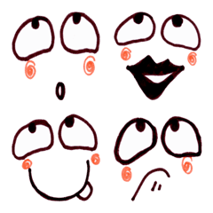 [LINE絵文字] Cute funny emoji Vol.23の画像