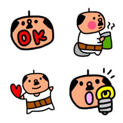 [LINE絵文字] ふんわり系おじさん 絵文字1の画像