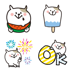 [LINE絵文字] ねこのしまお  しまおの夏の画像