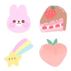 [LINE絵文字] Cutie Pastel Emojisの画像