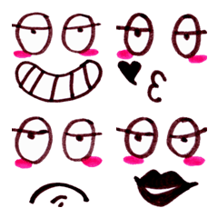 [LINE絵文字] Cute funny emoji Vol.24の画像