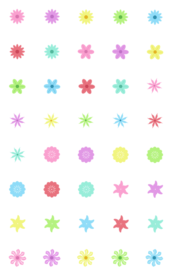 [LINE絵文字]Flower icon seriesの画像一覧