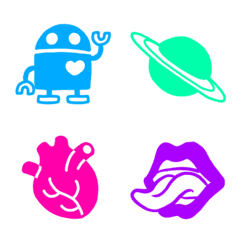 ビビッド★カラー絵文字の絵文字メイン画像