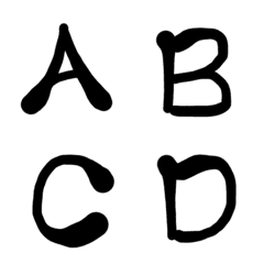 筆文字アルファベットの絵文字メイン画像