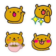 ただのクマの絵文字2の絵文字メイン画像