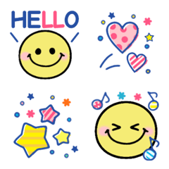 [LINE絵文字] YELLOW SMILY FACEの画像