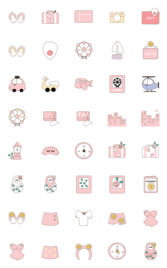 [LINE絵文字]Cute items 18 ^^の画像一覧
