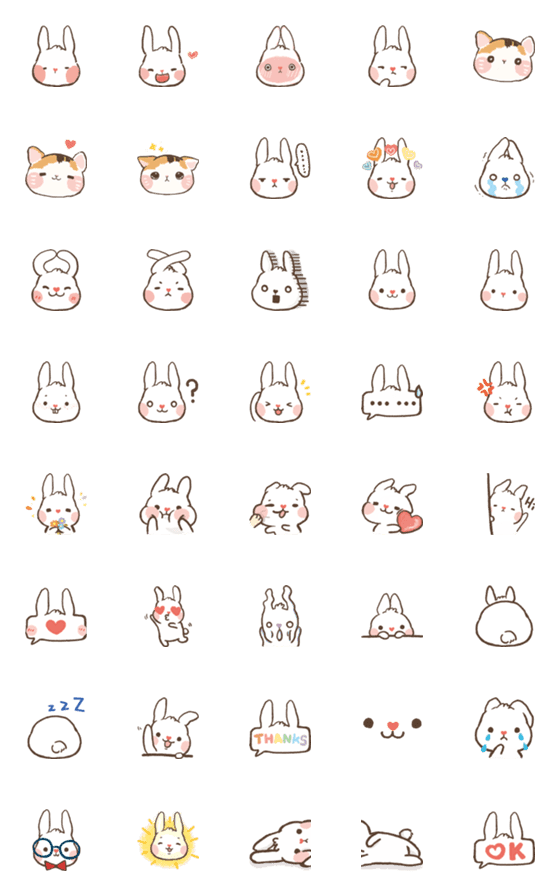 [LINE絵文字]Hondoni bunnyの画像一覧