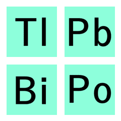 [LINE絵文字] 元素記号(3)の画像