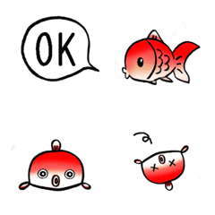 [LINE絵文字] 金魚の絵文字の画像