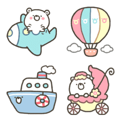 たのしいよ！くまのおでかけです絵文字の絵文字メイン画像