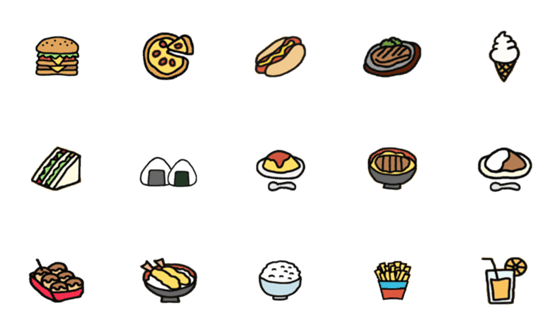 [LINE絵文字]foodieの画像一覧