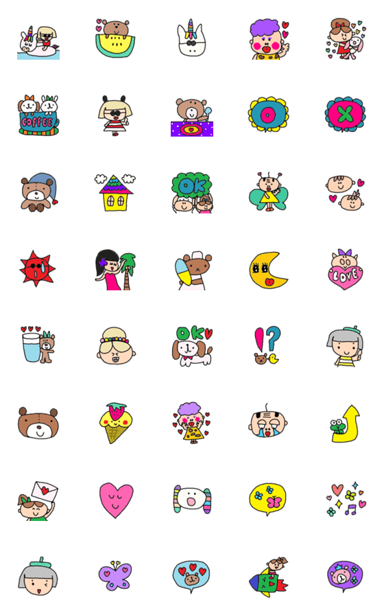 [LINE絵文字]Lilo emoj57の画像一覧