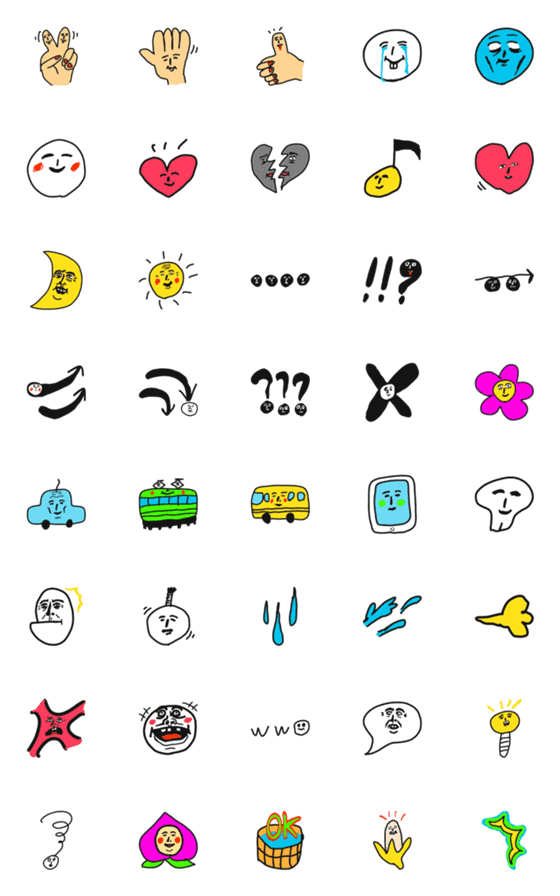 [LINE絵文字]さりげなくシュールな絵文字の画像一覧
