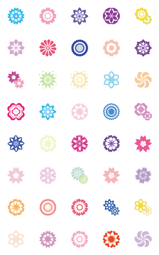 [LINE絵文字]Flower seasonの画像一覧