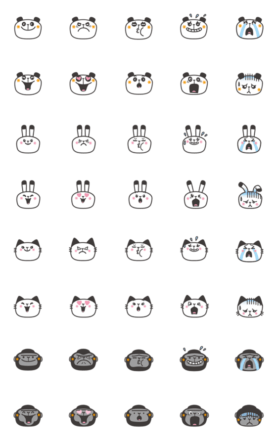 [LINE絵文字]ポールとミシェルの画像一覧