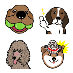 [LINE絵文字] Gangsta dog emojiの画像