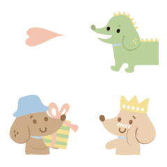 Dachshund TelTel emojiの絵文字メイン画像