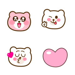 [LINE絵文字] PinkKuma Emojiの画像
