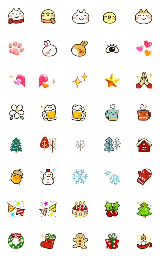 [LINE絵文字]冬にやさしい絵文字の画像一覧