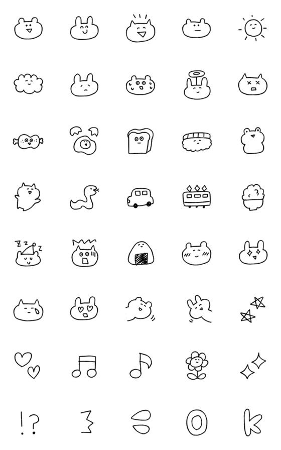 [LINE絵文字]ノートのはじっこスタンプの画像一覧