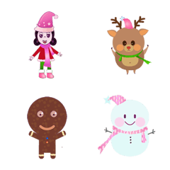 [LINE絵文字] Candy Secret Garden Cute Christmasの画像