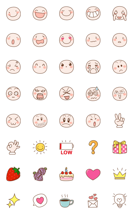 [LINE絵文字]Top Emoji 1の画像一覧