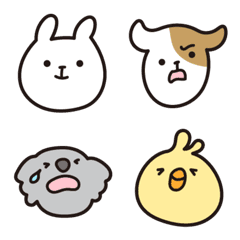 ゆったりどうぶつ◯喜怒哀楽◯の絵文字メイン画像