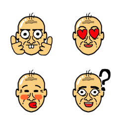 クレイジーおじいちゃんの絵文字メイン画像