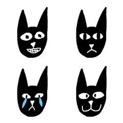 かわいい黒い猫のミミ