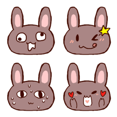 [LINE絵文字] Little stupid rabbit's moodの画像