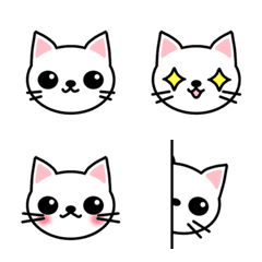 白猫のシロ 〜絵文字〜の絵文字メイン画像