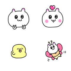 メルヘンうさぎの絵文字の絵文字メイン画像