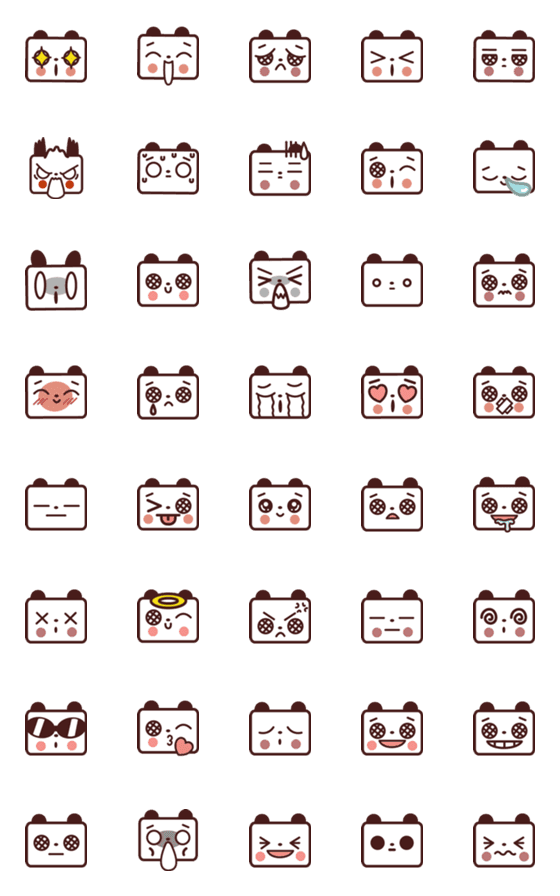 [LINE絵文字]Radio Panda J Emojiの画像一覧