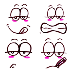 Cute funny emoji Vol.28の絵文字メイン画像