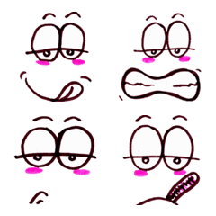 [LINE絵文字] Cute funny emoji Vol.28の画像