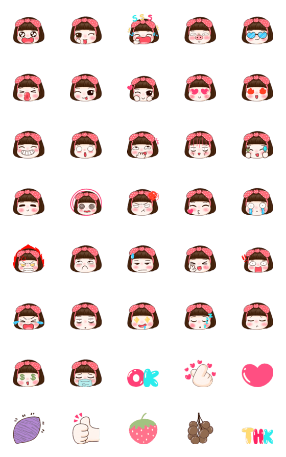 [LINE絵文字]Momo Emoji Have funnyの画像一覧