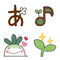 [LINE絵文字] 絵文字とデコ文字！ねっこちゃんずの画像