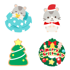 [LINE絵文字] ハムちゃん☆クリスマス絵文字の画像