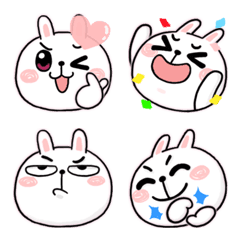 [LINE絵文字] N9: CHEER Rabbit Emojiの画像