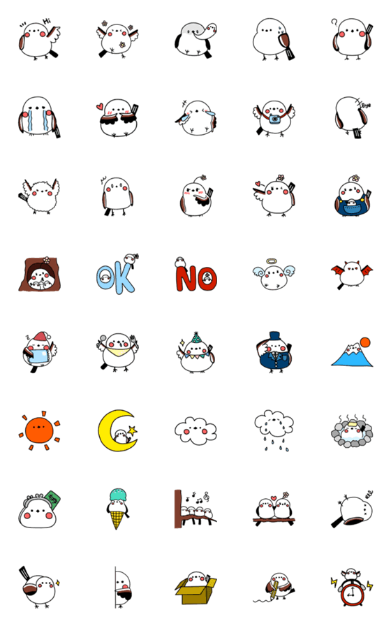 [LINE絵文字]Shimaenaga - snow fairyの画像一覧