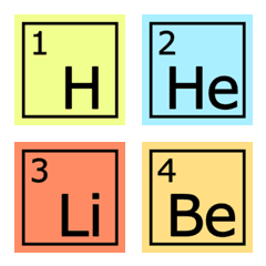 [LINE絵文字] 元素記号 絵文字1の画像